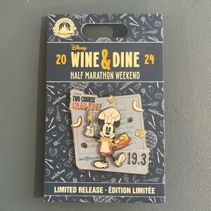 Disney Wine & Dine 2024 Limited Release 2 Course Challenge Pin